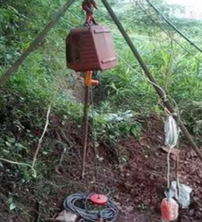 井下吊運重物也能使用便攜式小吊機